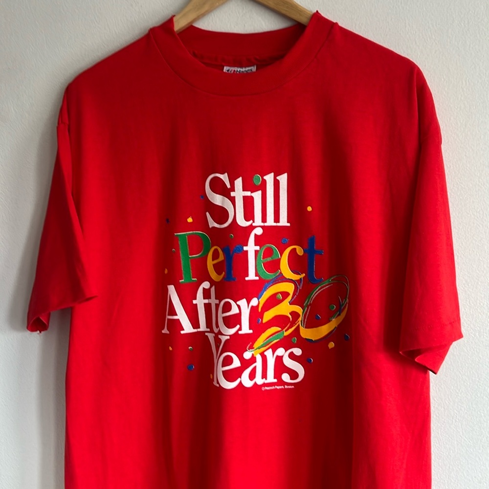 Vintage Still Perfect After 30 Years T-Shirt / XL / 80s - 90s / Single Stitch